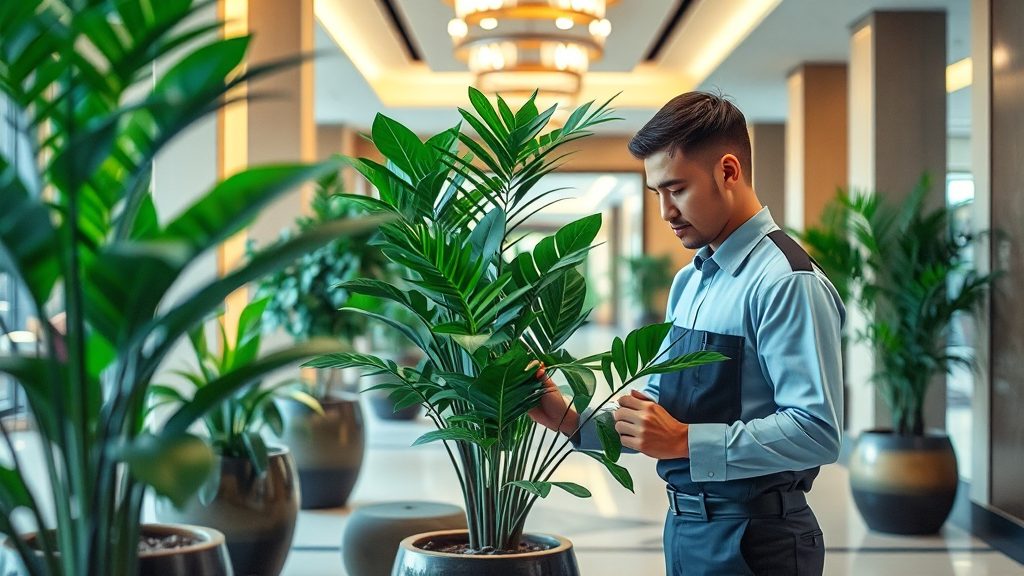 酒店大堂租摆植物更换：如何确保每季度准时换新